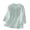 B-Blue, variant on Summer Shirts for Women Cotton Linen 3/4 Sleeve Embroidered Lightweight Tunic with Button Front