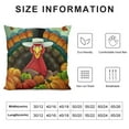 thumbnail image 5 of COMIO  Happy Thanksgiving Decorative Throw Pillow Case, Funny Turkey Harvest Pumpkin Standard Pillow Covers, Throw Pillowcase Cushion Covers for Couch Chair Bedroom Sofa Car Seats, 5 of 5
