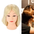 thumbnail image 3 of Hair Styling Training,Hair Styling Practice Hairdressing Hair Practice Head Mannequin Top-Notch Performance, 3 of 13