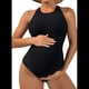 thumbnail image 1 of Traje de Baño Bikini de Playa de una Pieza Negro M, 1 of 7