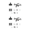 thumbnail image 1 of Kearding Mini Dron inalámbrico con cámara 4K, Control remoto plegable, cuadricóptero recargable por USB, seguimiento de vuelo con detección Type4 NO4, 1 of 6