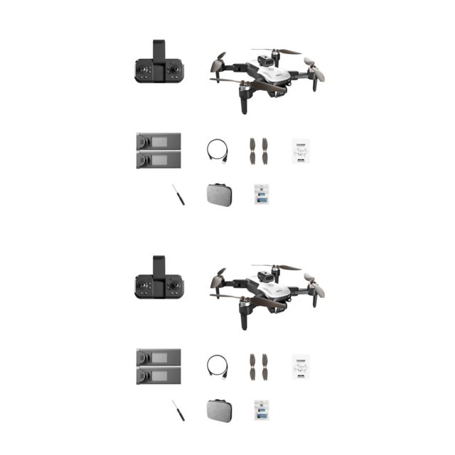 Kearding Mini Dron inalámbrico con cámara 4K, Control remoto plegable, cuadricóptero recargable por USB, seguimiento de vuelo con detección Type4 NO4