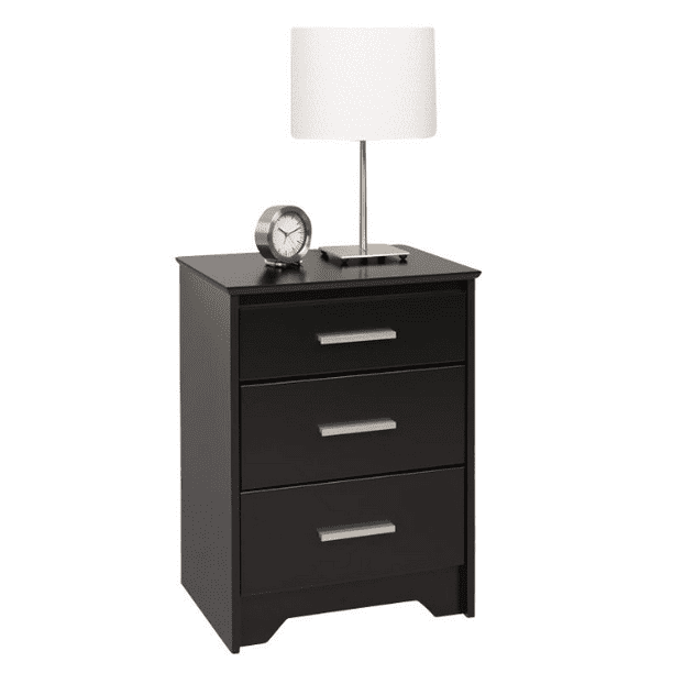 Prepac Coal Harbor 3 Drawer Tall Nightstand Espresso