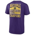 thumbnail image 3 of Men's Fanatics Purple LSU Tigers 2025 NCAA Baseball Men's College World Series Champions Schedule T-Shirt, 3 of 5