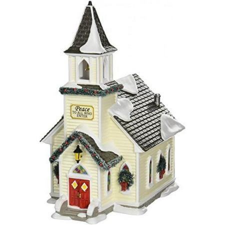 Department 56 Original Snow Village Holy Family Church, set of 2