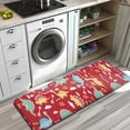 thumbnail image 3 of Red Cartoon Dinosaurs Arrows Pattern Kitchen Rug Mat,Kitchen Runner Rugs Non Skid Washable,Decorative Kitchen Floor Mats for Kitchen,Sink,Laundry,17"x47.2", 3 of 7