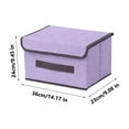thumbnail image 3 of Yonrjhukm Storage Box with Lid, Foldable Non-Woven Fabric Organizer, Stylish Container for Clothing and Household Items, Versatile Storage Solution for Living Room and Bedroom, 3 of 4