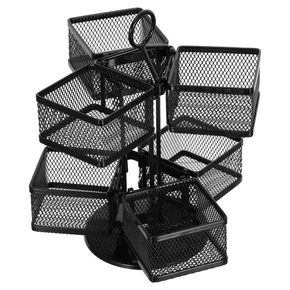 Luxshiny Soporte Giratorio De Bolsitas De Té Negro En Metal Para Cocina Oficina Y Viaje