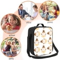 thumbnail image 6 of Cauagu Cute Bee Gnome Insulated Lunch Bag - Reusable Lunch Box Thickened Thermal Leakproof Lunch Tote Bag for Adult Office/Travel Picnic, 6 of 7