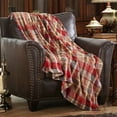 thumbnail image 6 of Merrylife Throw Blanket Decorative Home Couch Outdoor Travel Use Red Plaid 90" x 102" Christmas Gift, 6 of 6