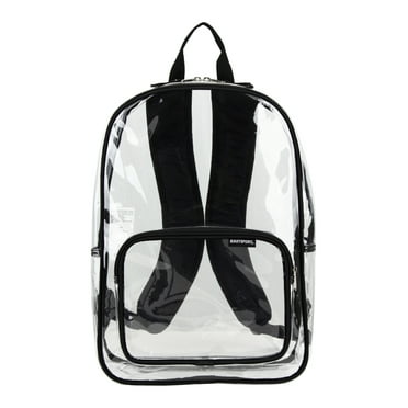 Eastsport Unisex Spark Clear 16" Backpack, Black