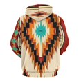 thumbnail image 3 of Southwest Tribal Blanket Men's Women Vintage 3D Hooded Sweatshirt - All-Season Loose Fit Streetwear, 3 of 6