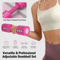 thumbnail image 3 of EAST MOUNT Adjustable Weight Dumbbells Set of 2 4 in 1 Hand Weights for Women 2lb/3lb/4lb/5lb/6lb Dumbbell Weights Set for Home Gym Workout, 3 of 8