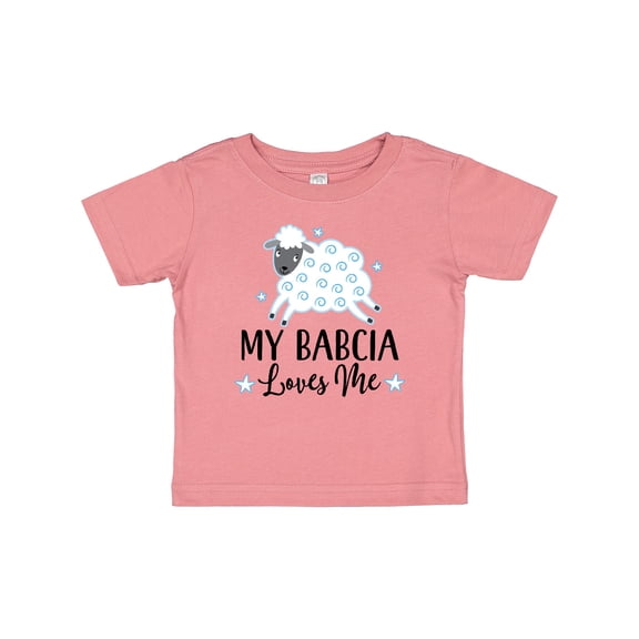 Inktastic My Babcia Loves Me Boys or Girls Baby T-Shirt