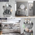 thumbnail image 3 of No Drilling Bathroom Corner Shelf, Adhesive Shower Caddy, Rustproof Aluminum Storage Rack, Wall Mounted Shower Organizer for Bathroom Accessories, Gra, 3 of 4