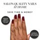 thumbnail image 2 of Press On Nails Glamnetic Cherry Mocha, acabado brillante, rojo oscuro, 2 of 6