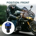 thumbnail image 3 of Unique Bargains 2 Pcs Motorcycle Handlebar End Plug Aluminum Alloy 7/8" 22mm Fashionable Blue, 3 of 6