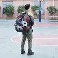 thumbnail image 2 of Mesh Bag Adjustable Drawstring Soccer Storage Bags Waterproof Sports Ball Pack Volleyball Football Pocket, Small, 2 of 8