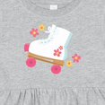 thumbnail image 4 of Inktastic Roller Skate Flowers Girls Baby Dress, 4 of 5