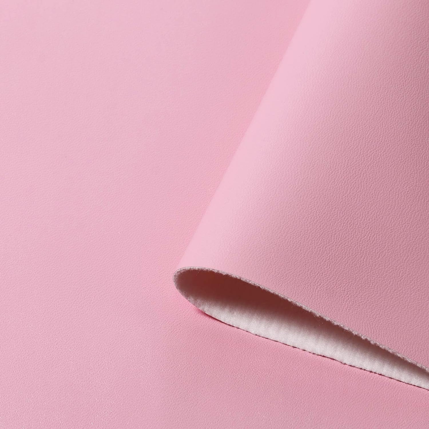 Vinyl Marine Leather Fabric - 54" Marine Vinyl Faux Leather Sheets 0.8mm Thick Soft Waterproof Material for Automotive,Boat,Headliner,Crafts, Chairs,DIY Sewing - Pink