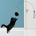 thumbnail image 2 of DOLITY Interactive Cat Teasing Rod Creative Kitten Teaser Toy for Living Room Pink Pink Black, 2 of 9