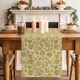thumbnail image 3 of Farmhouse Yellow Wild Flower Table Runner 90 Inches Long,Kitchen Dining Tablerunners Country Vintage Linen Texture Linen Table Runners Dresser Scarves for Home Dinner Wedding Holiday Party Decor, 3 of 9