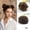 Brown, variant on Mini Clip-in Bun Extension Hair Wigs - Effortless Messy Bun for Everyday Use, Parties, and Cosplay