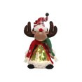 thumbnail image 2 of WWV Exquisite Lighted Christmas Glowing Figurine Set Santa Snowman Reindeer with Warm LED Mini Scene Table Decor for Home Party Mantel Shelf Holiday Display Gift for Mom Wife Girls, 2 of 7