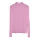thumbnail image 3 of MHFRRA Camisa de Encaje Plisada de Cuello Alto para Mujer, Ropa Interior Sexy con Estampado de Piano, Ligeramente Transparente, Manga Larga Rosa, 3 of 3