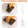 thumbnail image 4 of Jinsinto 4 Pcs Sliding Door Floor Guide, Multifunctional Adjustable Barn Door Bottom Floor Guide, Plastic Sliding Barn Door with Screws and Expansion Tube Guide, 4 of 5