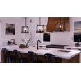 thumbnail image 2 of Luxury Modern Farmhouse Pendant, 11''H x 11''W, Matte Black & Rich Walnut Finish, Broadway Collection, by Urban Ambiance, 2 of 8