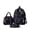 Black, variant on Womens 3 Piece Backpack Set Large Capacity Casual Travel School Bookbag Back to School Backpack for Women