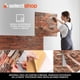 thumbnail image 5 of Papel Tapiz Tipo Piedra Con Adhesivo De 35X38CM Revestimiento Decorativo Para Cubierta De Mueble Encimera Cocina Estante Puertas Paredes Decoracion Hogar (Cafe), 5 of 6