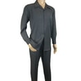 thumbnail image 4 of Men's MONTIQUE Two Piece Set Walking Leisure Suit Long Sleeves 1641 Gray, 4 of 8