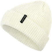 Fisherman Beanie Hats for Men and Women, Beanie Daily Winter Thermal Hats Cuffed Knit Warm Skull Cap, Gifts for Dad Mom