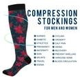 thumbnail image 4 of joogoo Poinsettia Flowers Socks Women Men Knee High Sock, 4 of 8