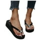 thumbnail image 4 of Sandalias de tacón con punta abierta para mujer, zapatos con lazo y punta abierta, sandalias cómodas, informales, cómodas, para la playa Wmkox8yii  hj789, 4 of 9