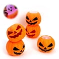thumbnail image 2 of Juguete de presión de calabaza ANGGREK LED para Halloween juguete sensorial para aliviar el estrés 5 uds cubo de calabaza LED, 2 of 8