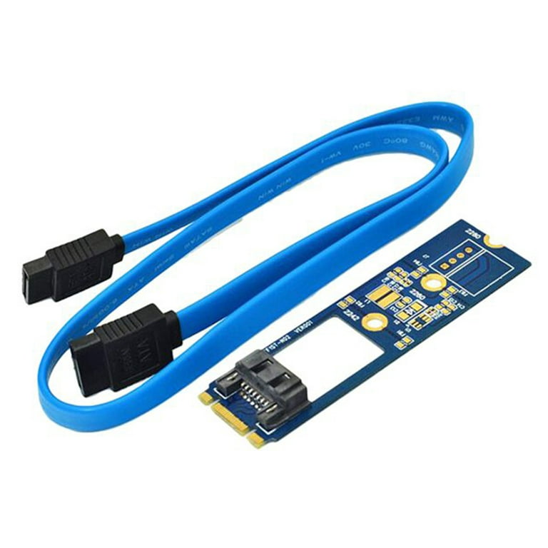 M2 SATA Adapter Convert Card B-M KEY M.2 NGFF SATA SSD to 7Pin
