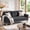 Blak, variant on 70" Sofa, 3 Seater Sofa with Extra Deep Seats, Lofka Comfy Upholstered Big Loveseat Couch for Living Room, 2 Pillows, Gray Couch