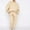 Beige, variant on Admvng Two Piece Sets for Women Casual Solid Long Sleeve Round Neck Sweatshirt Long Pants Sweatsuits Two Piece Travel Outfits S-XL