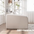 thumbnail image 4 of Jopat 71" W Combination Sofa,2-in-1 Pull Out Foldable Loveseat Sofa Bed with Armrest & Backrest Pillows,Convertible Floor Couch Lounge Couch for Living Room Bedroom,Ivory White, 4 of 8