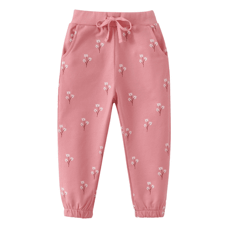 QIbmong Infant Baby Sweatpants for Boy Girl Drawstring Elastic Waist Casual Pants Workout Sports Trousers with Pockets