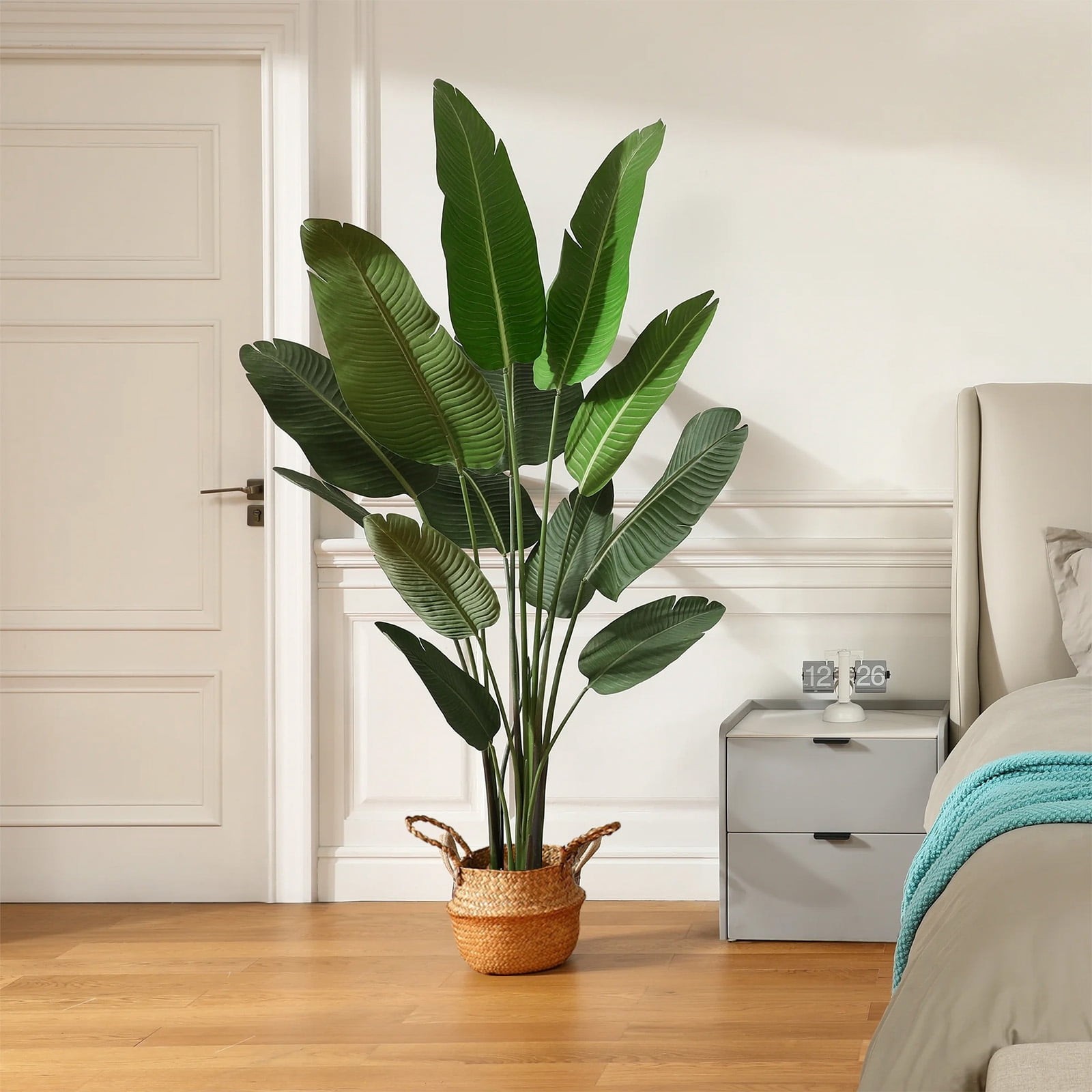 SUSUZI 6 Feet Artificial Bird of Paradise Plants Fake Tropical Palm Tree for Indoor Outdoor, Perfect Faux Plants for Home Office Decoration, Tall Fake Plants Fake House Plants