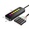 thumbnail image 2 of Interruptor de fuente de alimentación, interruptor de encendido/apagado de dedo, efecto de luz RGB, útil para PC, 2 of 7