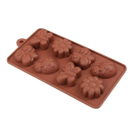 

KEVCHE DIY Silicone Mold Bee Butterfly Beetle Flower Cake Chocolate Candy