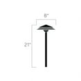 thumbnail image 2 of Kichler Round Tiered 21" High Black 3000K LED Path Light, 2 of 2