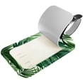 thumbnail image 2 of Square 2Pack PU Leather Tropical Leaves Cruise Luggage Tag with Privacy Cover and Name ID Tag for Travel Handbags Backpacks Luggage Tags, 2 of 6