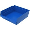 Akro-Mils 30170 Plastic Nesting Shelf Bin Storage Box, 12" Deep, Blue - Set of 12