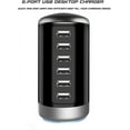 thumbnail image 6 of Universal USB Charger 6-Port Desktop USB Charging Station with Smart Identification Technology Compatible for All iPad iPhone 14 13 12 11 Pro Max Pixel Note Galaxy White, 6 of 7